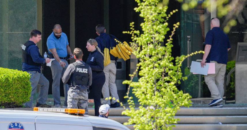 美國肯塔基州老國民銀行遭前員工闖入開槍殺人。（圖／達志／路透社）