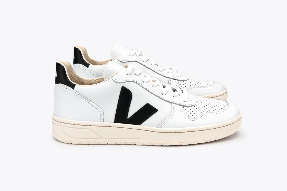 Veja white sneakers, $120