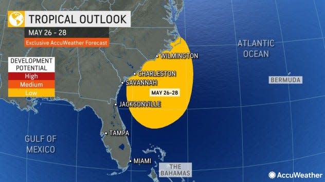 Tropical outlook for end of May 2023.
