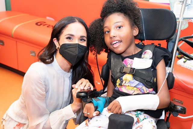 <p>Children's Hospital Los Angeles</p> Meghan Markle joins storytime at the Children's Hospital of Los Angeles on March 21, 2024