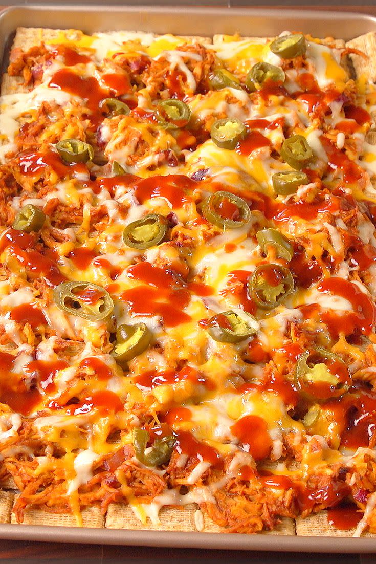 BBQ Triscuit Nachos