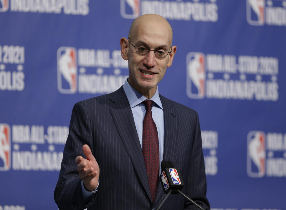 NBA commissioner Adam Silver has been bullish on his league's place in the betting market. (AP) 