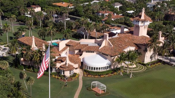 PHOTO: An aerial view shows former U.S. President Donald Trump's Mar-a-Lago home after Trump said that FBI agents raided it, in Palm Beach, Fla., Aug. 15, 2022.  (Marco Bello/Reuters)