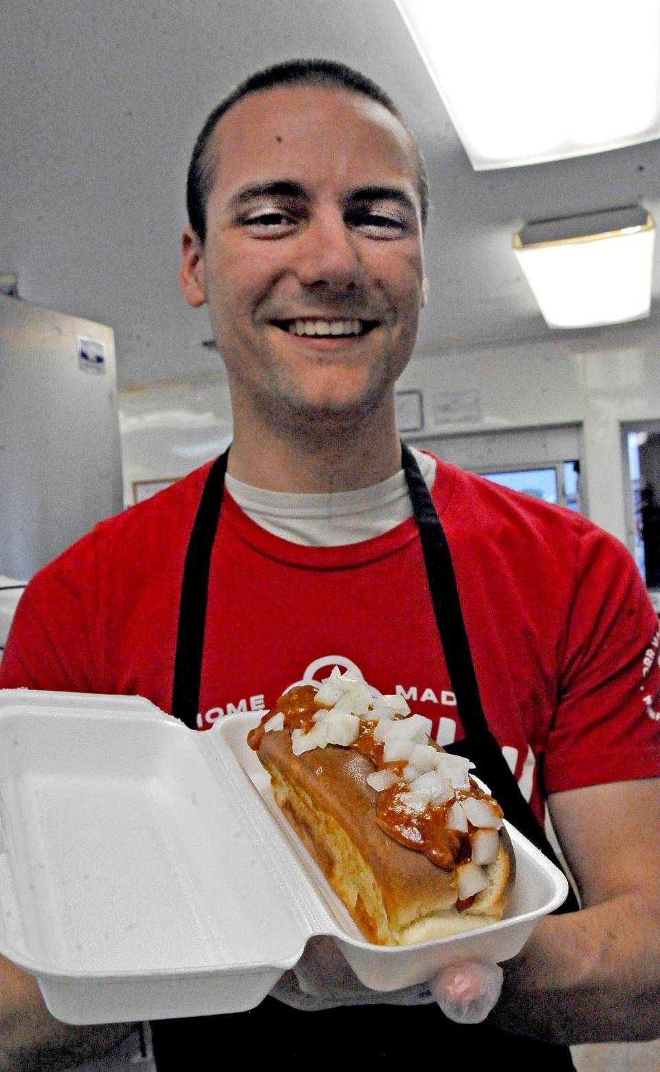 Manager Tanner Bruder says the Coney Dog made famous at Guerne Heights will remain on the menu at Orr Valley Creamery, which purchased the Wooster drive-in and is now open for business.
