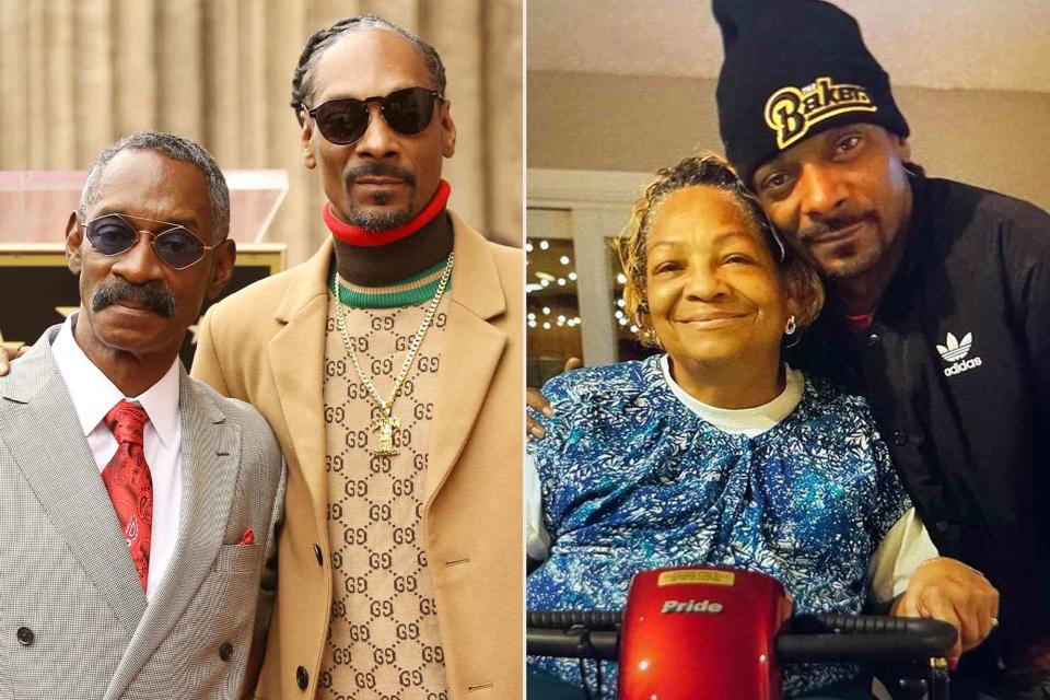 <p> Michael Tran/FilmMagic/Getty Images Snoop Dogg/Instagram</p> Left: Snoop Dogg and his father Vernell Varnado attend the ceremony honoring Snoop Dogg with a Star on The Hollywood Walk of Fame. Right: Snoop Dogg with his mom, Beverly Tate.