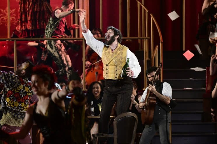 Josh Groban and the cast of 'Natasha, Pierre & The Great Comet of 1812' perform at the Tony Awards (Photo: John P. Filo/CBS)