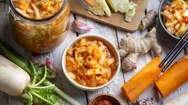Bowl of kimchi