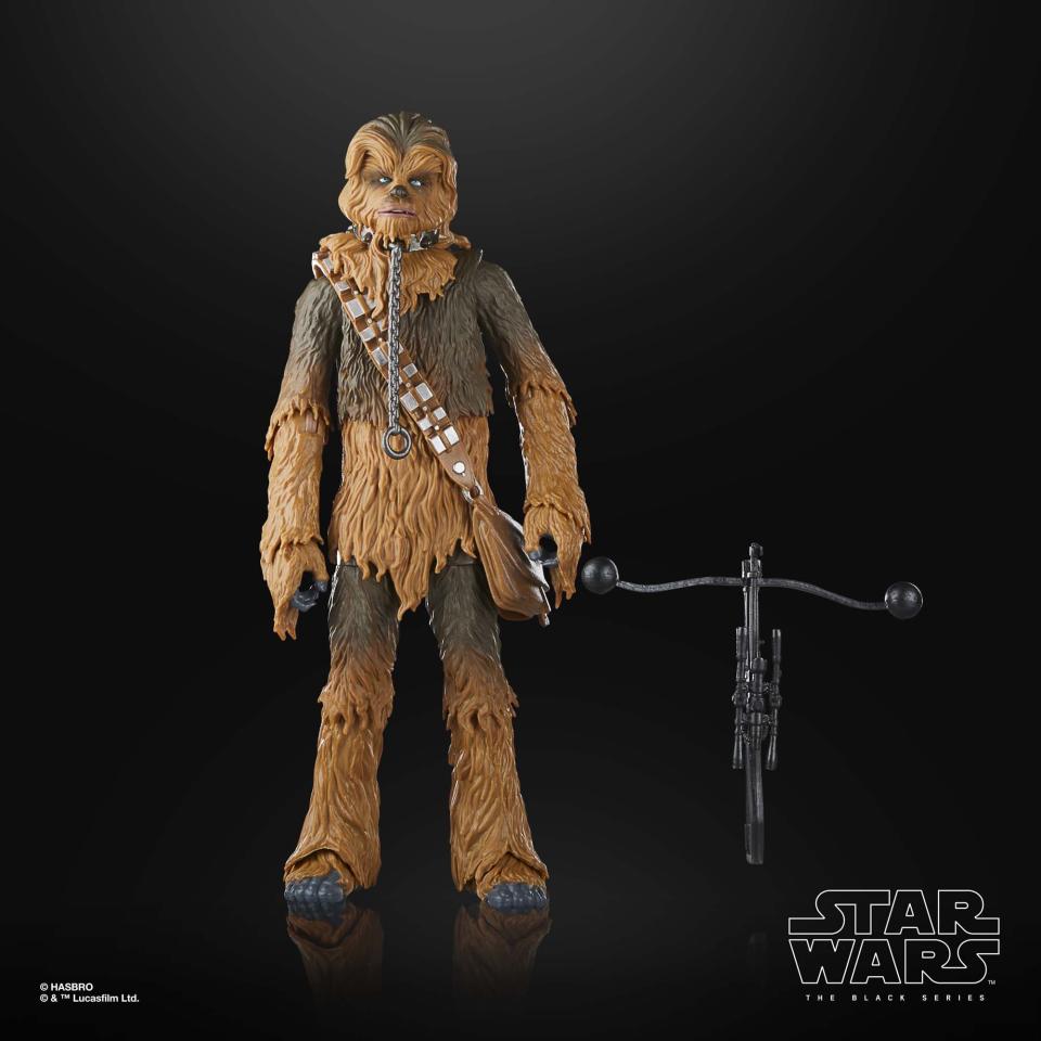 Star Wars The Black Series Return of the Jedi Chewbacca posed against a black background