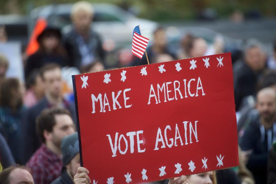 Protesters in Philadelphia on Nov. 13, 2016.