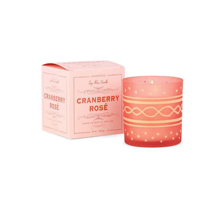 7) Paddywax Cranberry Rosé Candle