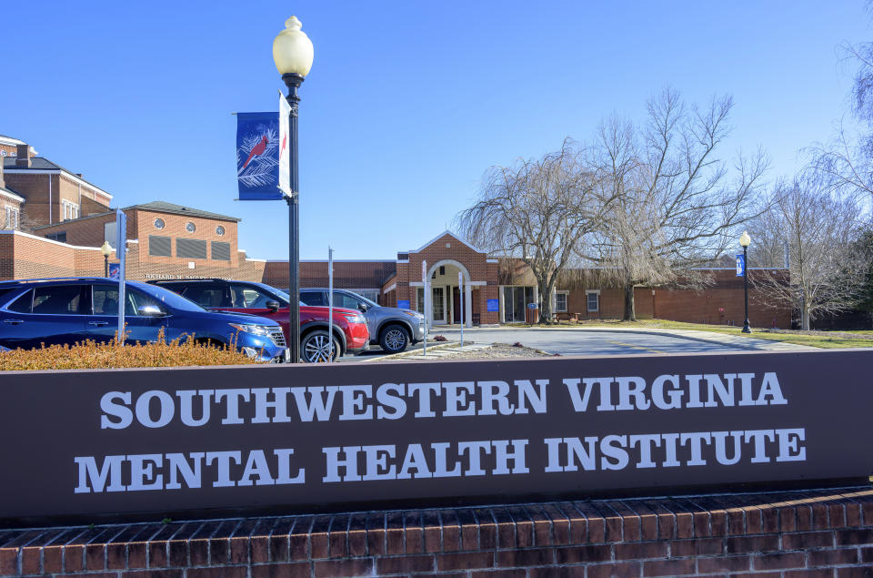 Southwestern Virginia Mental Health Institute is shown, Monday, Feb. 5, 2024, in Marion, Va. There's consensus in Virginia that the mental health care system is in need of reform, due to what Gov. Glenn Youngkin’s administration says is an overreliance on hospitalization at a time of growing need. (AP Photo/Earl Neikirk)