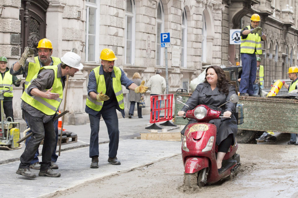 Written and directed by Paul Feig <br> <br> Starring Melissa McCarthy, Rose Byrne, Jason Statham, Miranda Hart, Bobby Cannavale, Allison Janney, Jude Law and Curtis "50 Cent" Jackson <br> <br> <strong>What to expect:</strong> The action comedy is Melissa McCarthy and Paul Feig's third movie together following "Bridesmaids" and "The Heat." Early <a href="http://variety.com/2015/film/festivals/sxsw-film-review-melissa-mccarthy-in-spy-1201453420/" target="_blank">reviews</a> out of South by Southwest were largely glowing, praising the dynamic between McCarthy and the ever-funny Rose Byrne. [<a href="https://www.youtube.com/watch?v=ltijEmlyqlg" target="_blank">Trailer</a>]