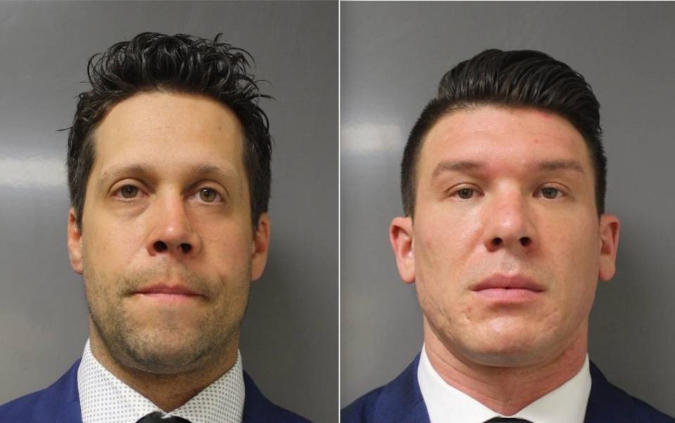 On Saturday, 39-year-old Aaron Torgalski, left, and 32-year-old Robert McCabe, right, were charged with assault in the second degree, a Class D felony. (Photo: Erie County DA)