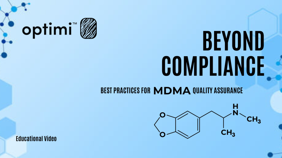 Optimi Health unveiled its latest educational video designed to provide frontline researchers, academics, and clinicians pioneering the future of psychedelic therapy with a deeper understanding of the GMP manufacturing processes behind the Company’s drug candidates.The six-minute video demonstrates Optimi's commitment to quality assurance and provides stakeholders with valuable insight into how the Company plans to deliver its products safely and at scale.