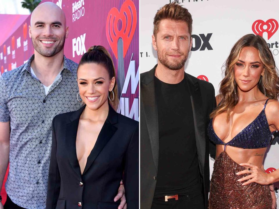 <p>Jeff Kravitz/2019 iHeartMedia/Getty ; Christopher Polk/Variety/Getty </p> Left: Mike Caussin and Jana Kramer attend the iHeartRadio Music Awards on March 14, 2019 in Los Angeles, California. Right: Allan Russell and Jana Kramer at the iHeartRadio Music Awards at The Dolby Theatre on March 27, 2023 in Los Angeles, California.