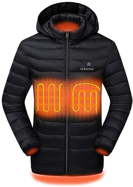Venustas 2019 Upgrade Heated Jacket with Battery Pack (Unisex) with Detachable Hood