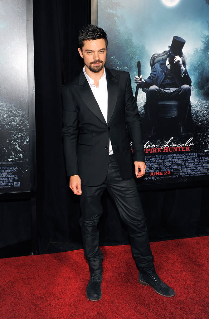 Dominic Cooper attends the "Abraham Lincoln: Vampire Slayer 3D" New York Premiere at AMC Loews Lincoln Square 13 theater on June 18, 2012 in New York City.