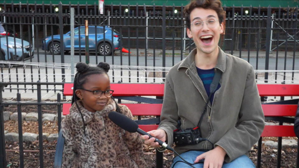 Julian Shapiro Barnum interviews kids for the popular online program, 