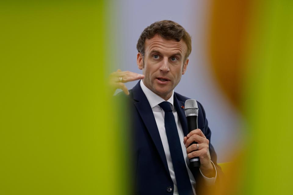 Emmanuel Macron (Copyright 2022 The Associated Press. All rights reserved.)