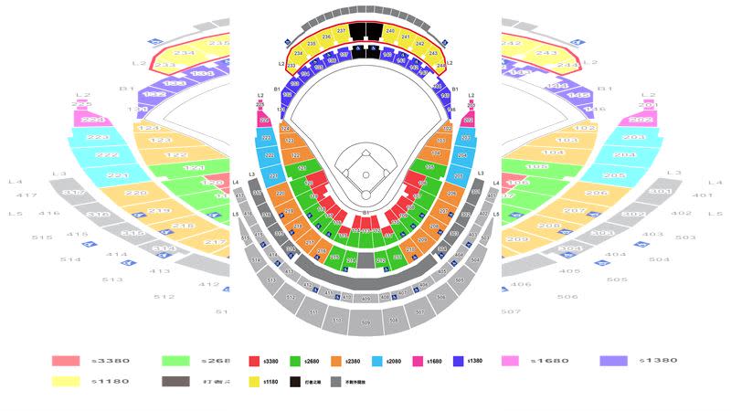 讀賣巨人軍台灣交流賽，第2波預售1月22日開賣，加開外野第二層座位。（圖／聯合數位文創提供）