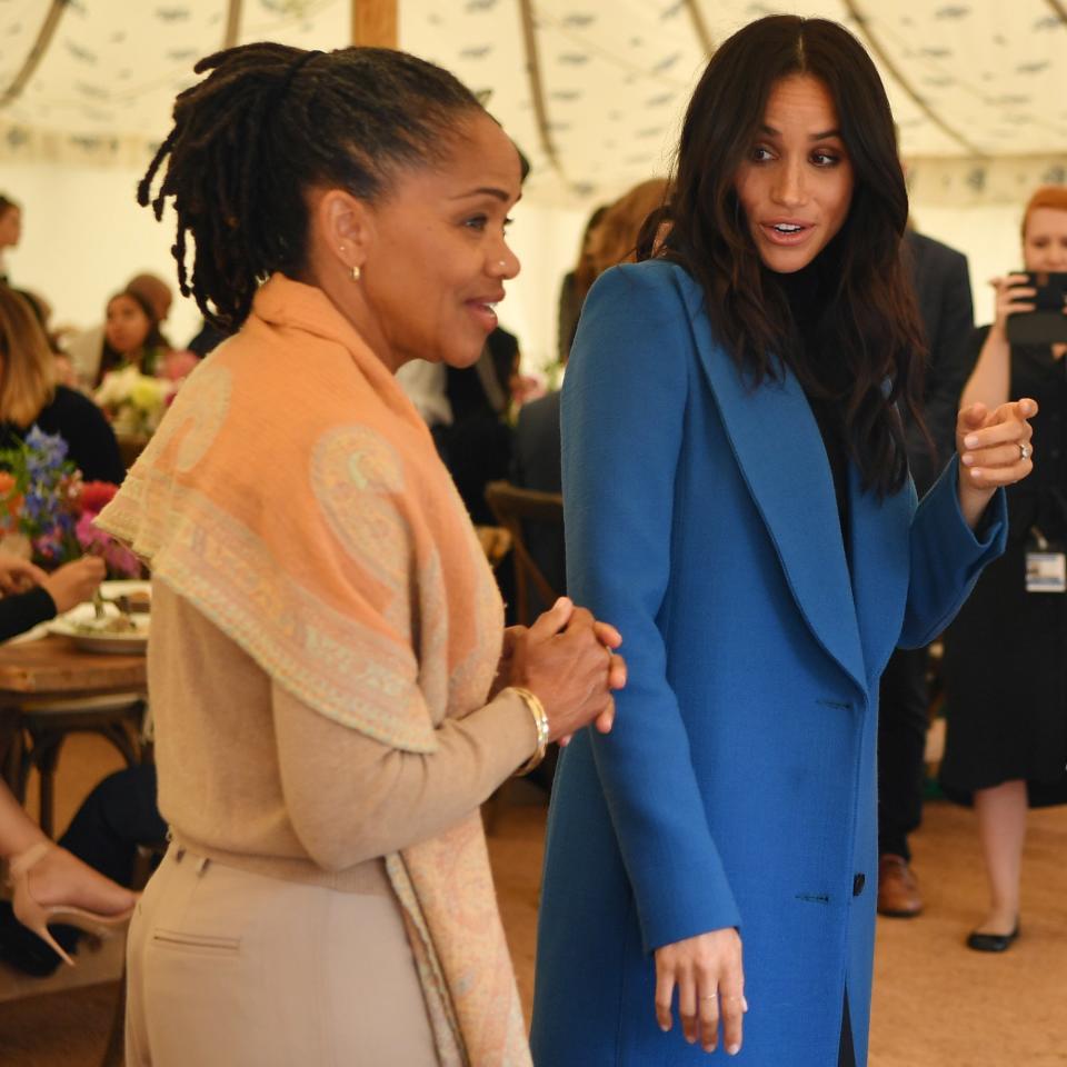 Doria Ragland and Meghan Markle