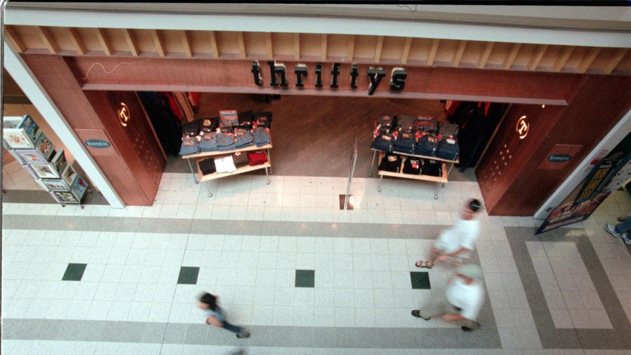 thrifty's sold to american eagle this store is in fairview mall at sheppard and dvp