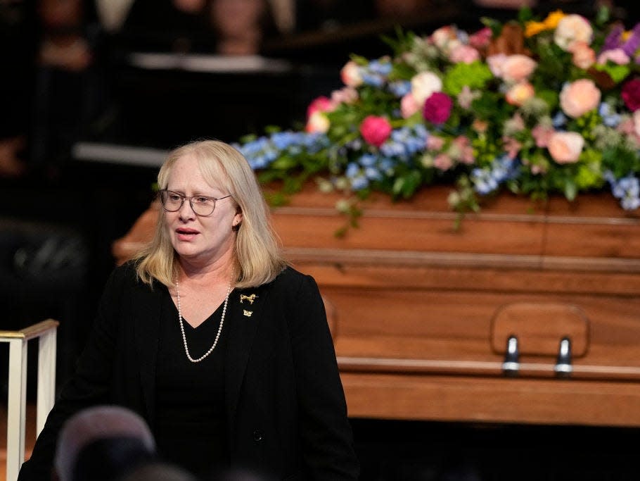 Amy Carter at Rosalynn Carter's funeral