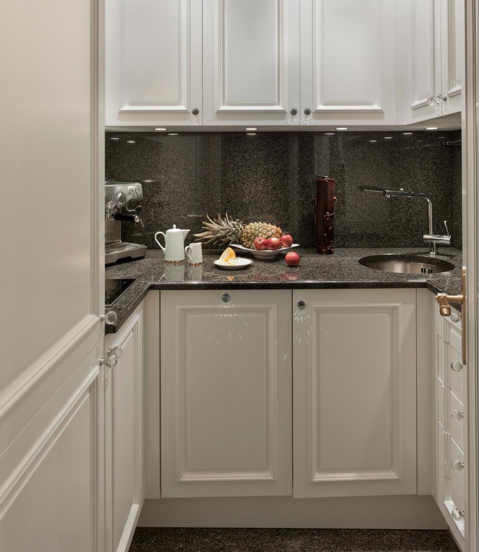 small kitchen in an apartment