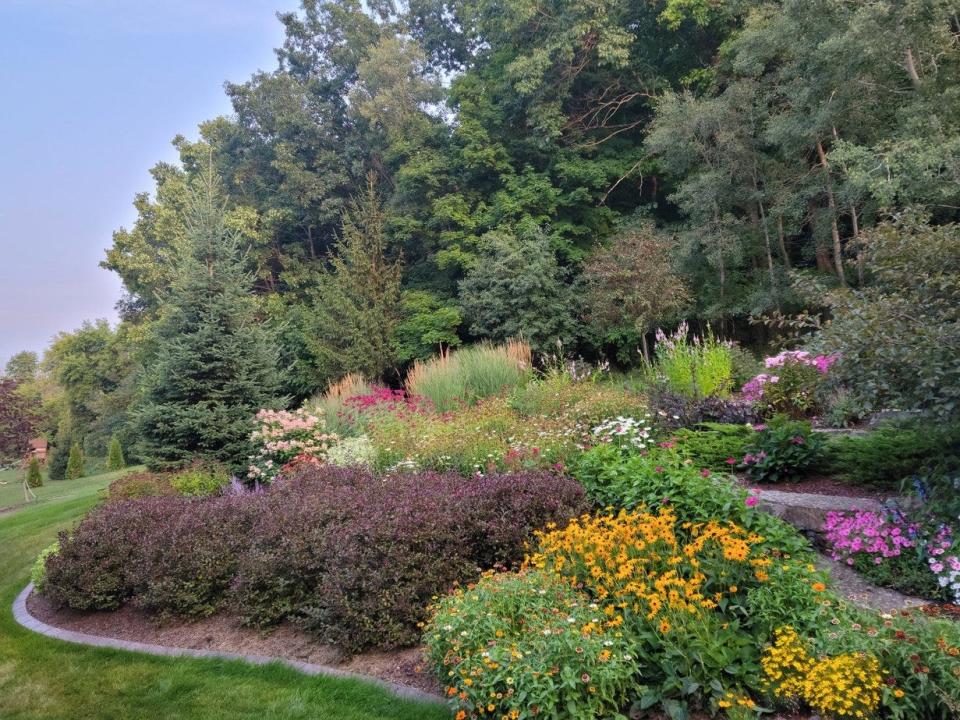 One of the five gardens open during the Menomonee Falls Community League garden tour on July 13.