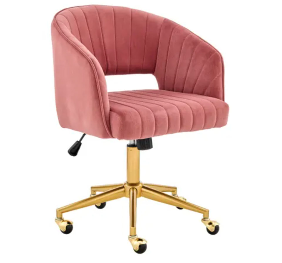 Shangri-La Velvet Office Chair