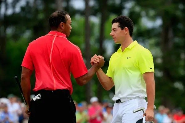 Tiger Woods and Rory McIlroy