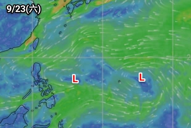 粉專指出，正逐漸建立季風槽，也就是所謂的「颱風窩」。（圖／翻攝自觀氣象看天氣臉書）