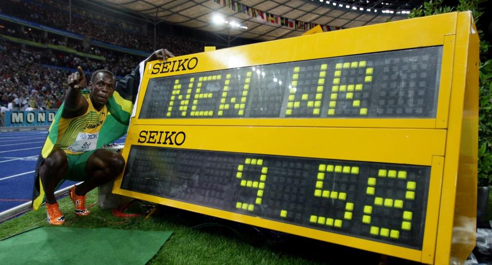 Usain Bolt stellte im April 2009 seinen Rekord in Berlin auf. (Bild: Getty Images)