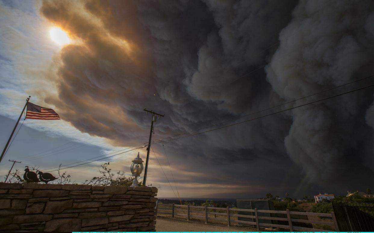 Huge wildfires, such as the one this month in California, will become more common as climate change increases, according to a US government report published on Friday - Getty Images North America