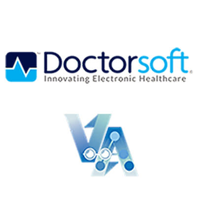 Doctorsoft Ophthalmic EHR logo and VisionTEK AI logo