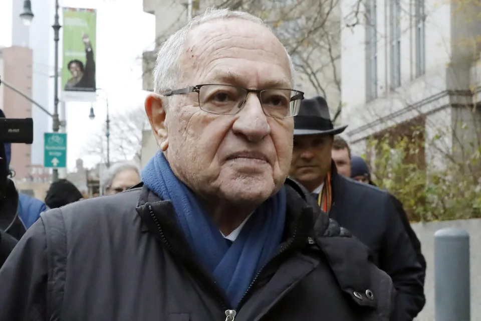 Attorney Alan Dershowitz leaves federal court in New York, Dec. 2, 2019. (Richard Drew/AP)