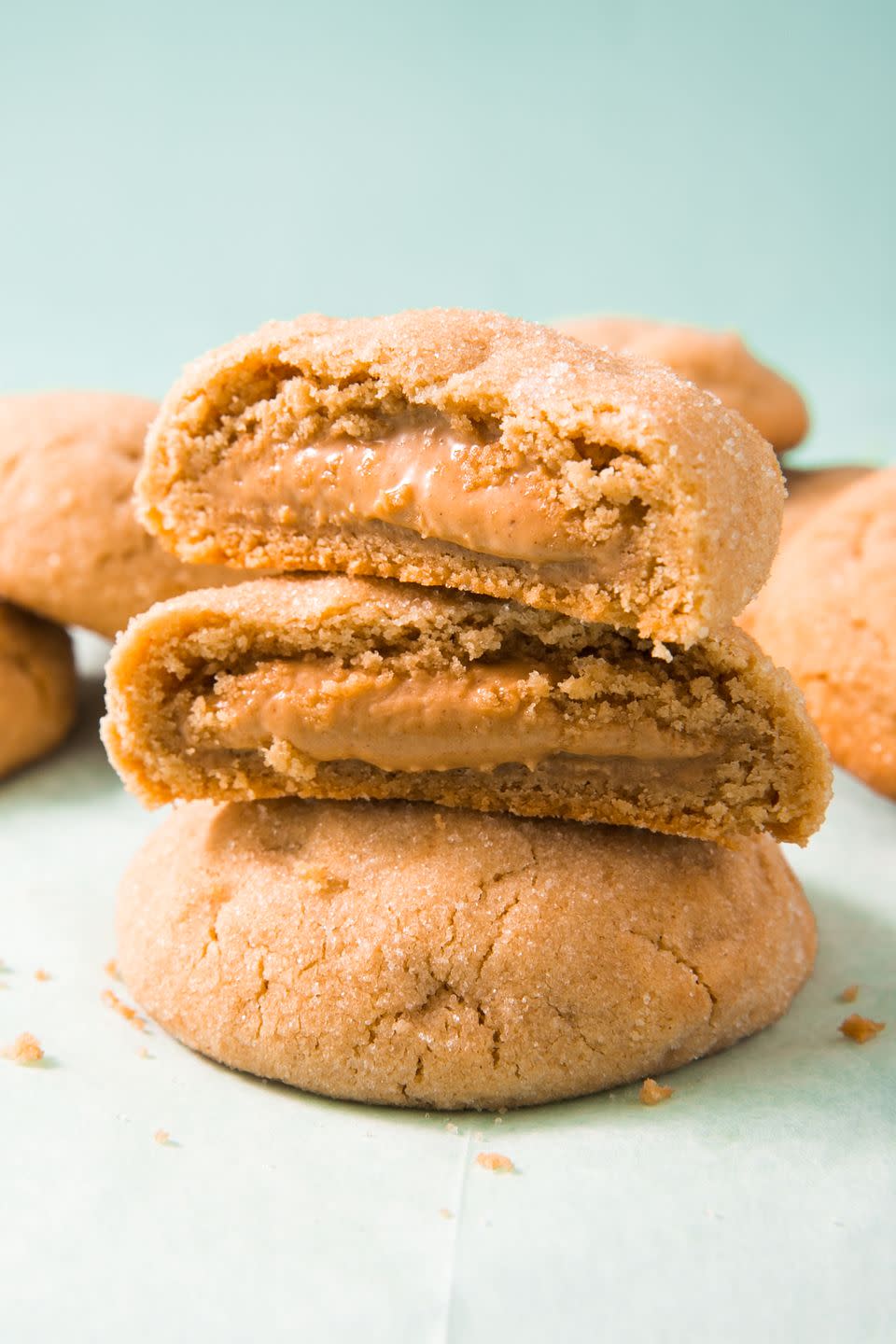 Peanut Butter Stuffed Cookies