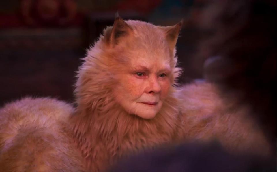 Judi Dench as Old Deuteronomy in the 'Cats' movie (Universal)