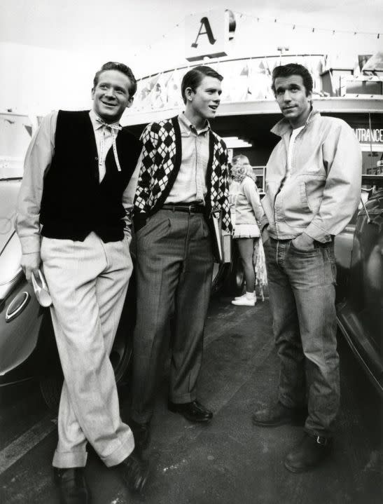 Ron Howard with Happy Days cast members, date unknown. Image courtesy Oklahoma Historical Society.