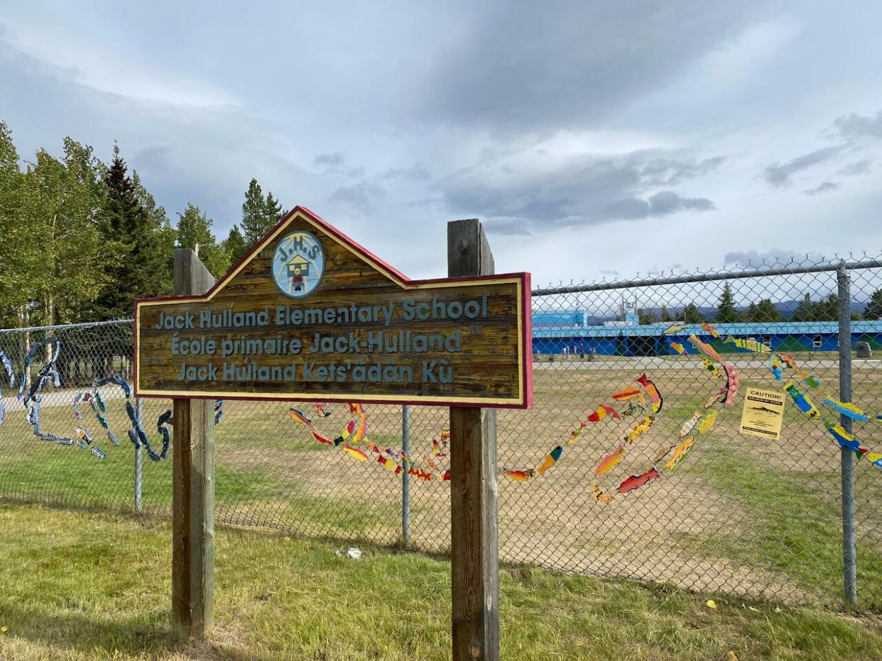 Jack Hulland Elementary School in Whitehorse.  (Cheryl Kawaja/CBC - image credit)