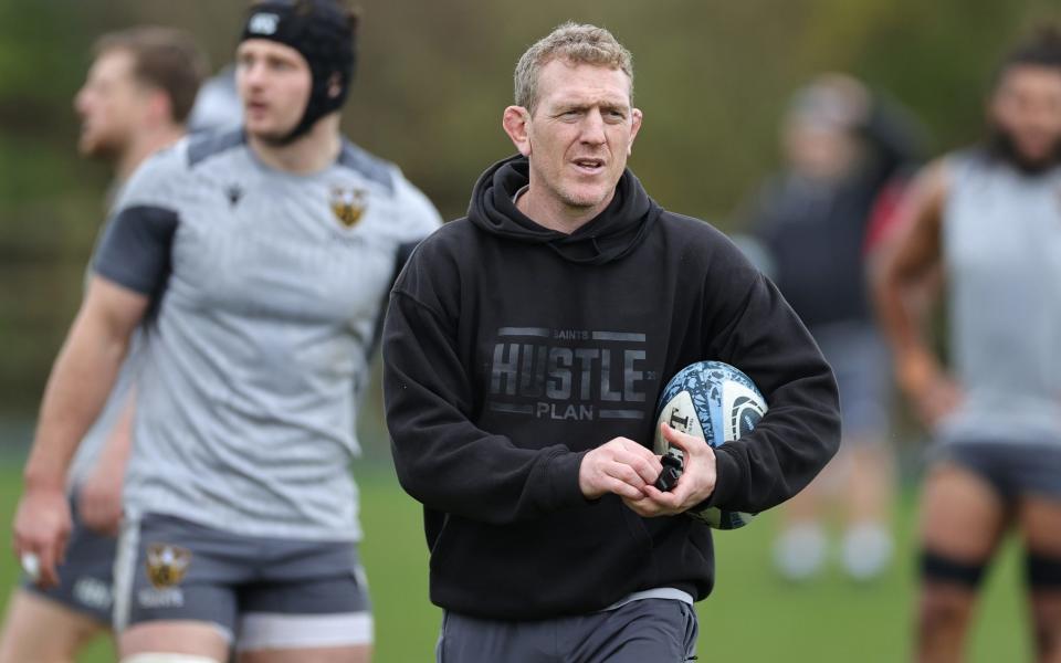 Sam Vesty oversees training at Northampton