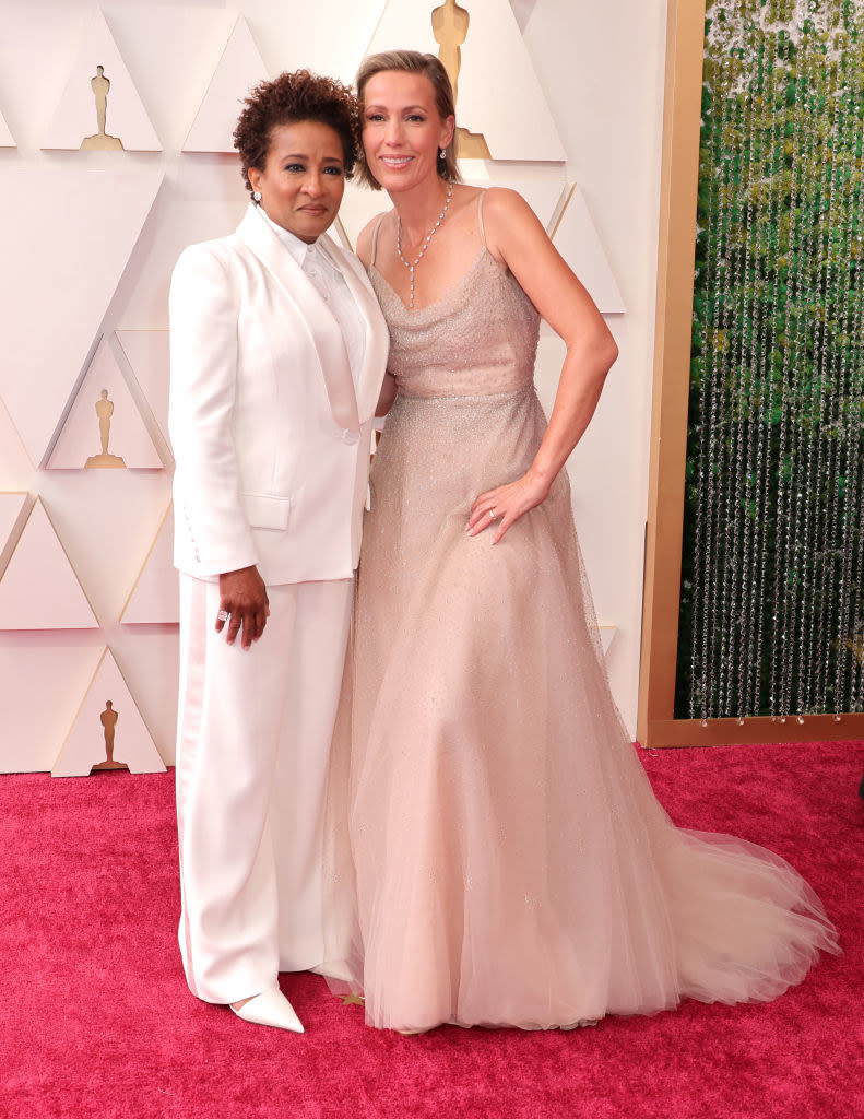 Wanda and Alex Sykes at the Oscars on the red carpet