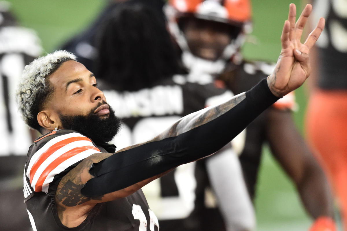 Browns Players Say Goodbye To Odell Beckham Jr.