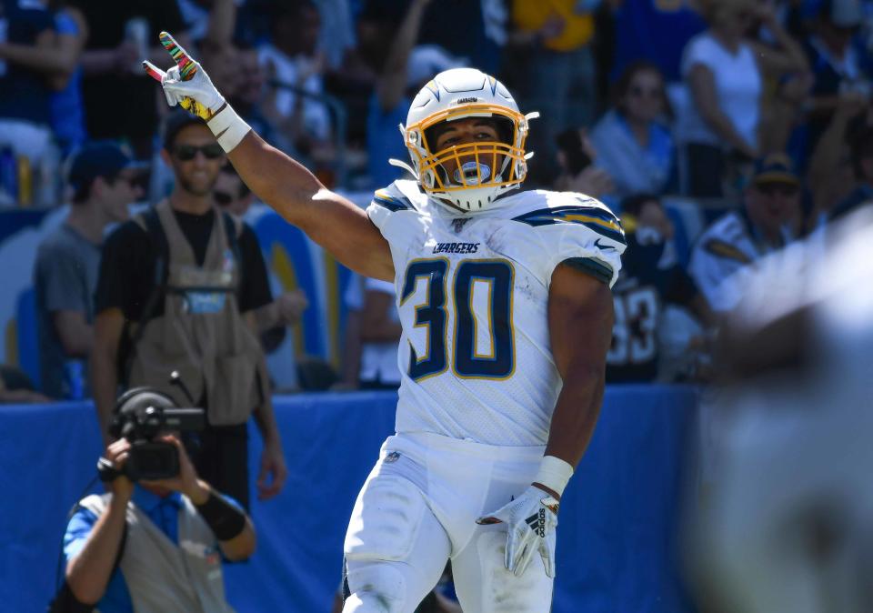 Los Angeles Chargers running back Austin Ekeler