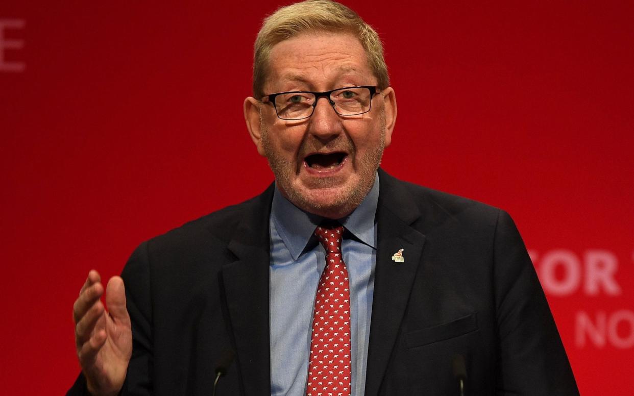 Mr McCluskey was a key ally of Jeremy Corbyn during his time in office -  DANIEL LEAL-OLIVAS/AFP