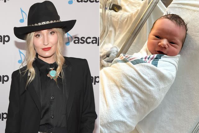 Jason Kempin/Getty Images;Jake Kalick Ruby Stewart with her baby Otis