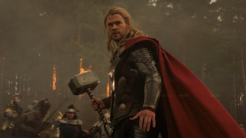 Chris Hemsworth as Thor in Thor: The Dark World