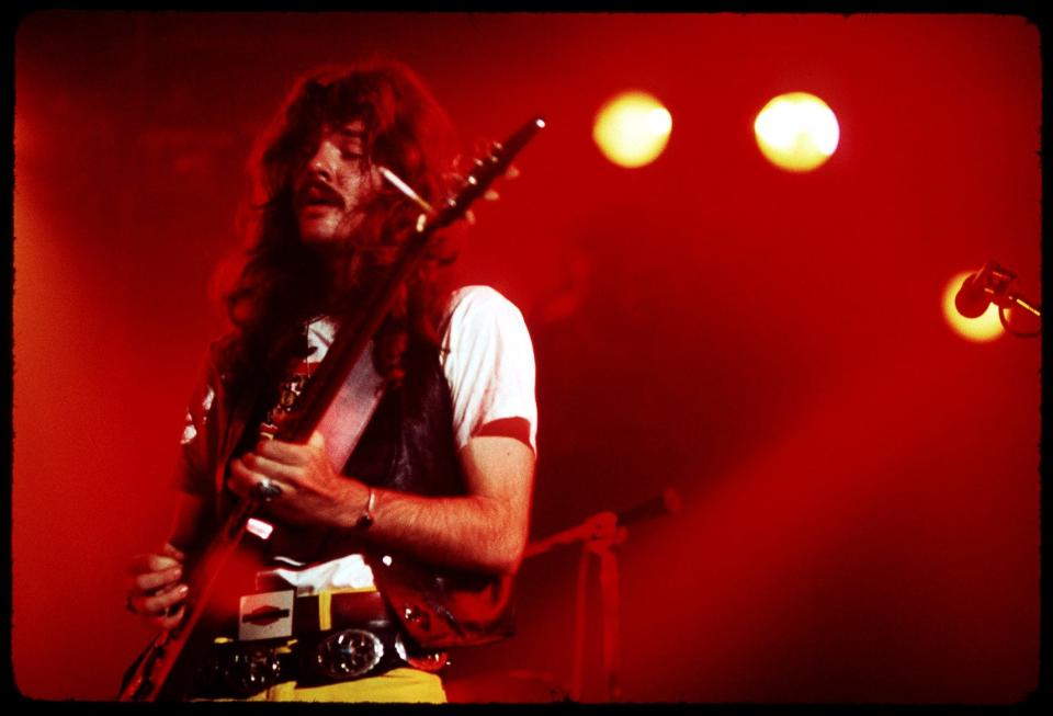 Tom Johnston of the Doobie Brothers at the Cumberland County Arena, December 1974.