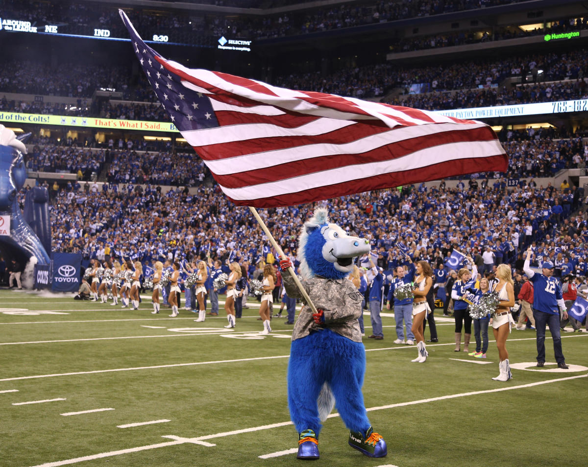 Blue Indianapolis Colts Mascot - Check this out! Leslie wore @colts gear to  @meijerstores and now she's going home with tickets to Sunday's game versus  the Raiders! Wear Colts gear when you