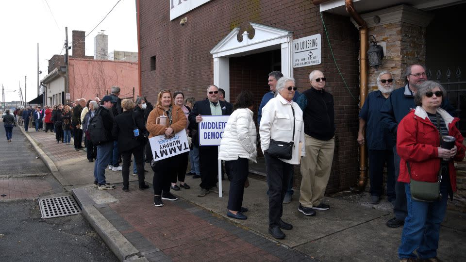 Tammy Murphy supporters gather in Long Branch, New Jersey, on February 10, 2024. - Olivia Liu/Asbury Park Press/USA Today Network